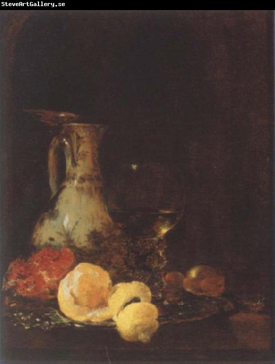 Willem Kalf Style life with Porzellankanme